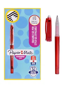 Купить Ручка гелевая Paper Mate, Erasable, пиши-стирай красная — Фото №1
