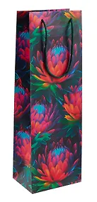 Купить Пакет бутылочный 36*12*8,5 "Цветочный пейзаж" бум.мат.ламинат — Фото №1