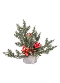 Купить Декоративная ёлка с украшениями в мешочке Лесная красавица (пластик) (26х15) — Фото №1