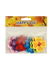 Купить Набор из фетра Четырёхлистник с божьей коровкой (11051901) (6 шт) (цвета микс) — Фото №1