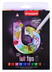 Купить Фломастеры Bruynzeel, 12 цветов — Фото №1
