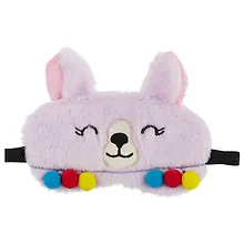 Купить Маска для сна Лама с ушками и помпонами (плюш) (пакет) (12-37534-XJXL-002) — Фото №1