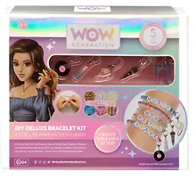 Купить WOW, Большой набор для создания браслетов 70 бусин с буквами, 100 разноцветных бусин, 5 шармов, 4 цвета нити-основы — Фото №1