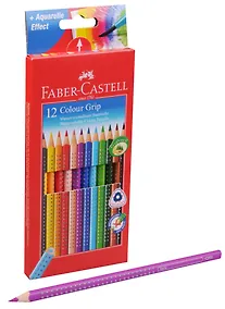 Купить Карандаши цветные Faber-Castell, Grip, 12 цветов — Фото №1