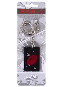 Купить Брелок Аниме Японский зонтик и бабочки (акрил) (3х5) — Фото №1