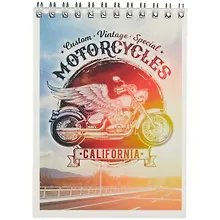 Купить Блокнот А6 60л кл. "Дорога свободы" спираль, ВД лак, ассорти — Фото №1