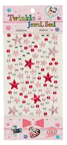 Купить Стразы самоклеящиеся звездочки (розовый микс) — Фото №1