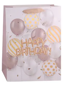 Купить Пакет А3 42*32*11,5 "Birthday ballons" нейтр., бум.мат.ламинат — Фото №1