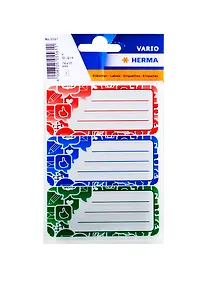 Купить Наклейки для тетрадей "Соц.иконки", 3шт.на листе, Herma — Фото №1