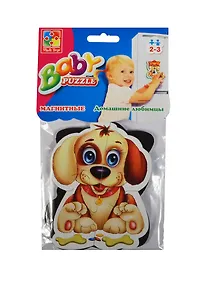 Купить Мягкие магнитные Беби пазлы Домашние любимцы (VT3208-02) (2-3л.) — Фото №1
