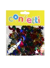 Купить Набор для творчества, Пайетки Звезды, сердечки, месяцы микс цветов 15гр — Фото №1