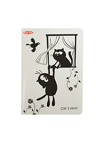 Купить Тетрадь в клетку Marker Arte, Cat story, 60 листов, в ассортименте — Фото №1