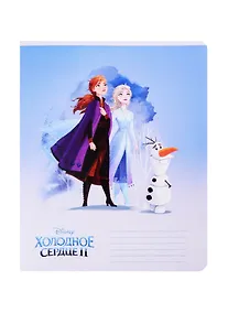 Купить Тетрадь в клетку "Холодное сердце", 12 листов, в ассортименте — Фото №1