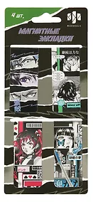 Купить Закладки для книг 04шт "Аниме" магнитные — Фото №1
