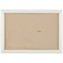 Купить Рама со стеклом, дерево, белая с золотом, 20 х 30 см — Фото №1