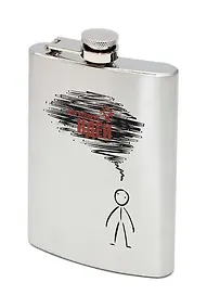 Купить Сувенир, Фляжка 300мл. " Для великих идей(лампочка)" ФЛ-4785 — Фото №1
