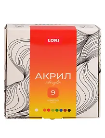 Купить Краски акриловые "Акрил" Классика, 9 цв. — Фото №1