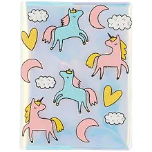 Купить Записная книжка А7 78л кл. "Единорог" бензинов.ПВХ-обл. — Фото №1