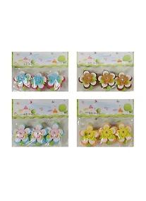 Купить Набор из 3-х прищепок Цветок с 5 лепестками (11070200) (4 цвета) (пакет с хедером) — Фото №1