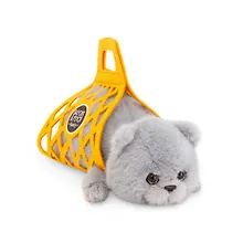 Купить Мягкая игрушка Кот Барсик в сумке (35см) (серый) (2/34) (B1002/35) — Фото №1