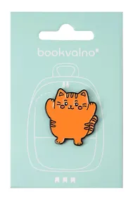 Купить Значок Котовые иллюстрации (рыжий кот)(металл) — Фото №1