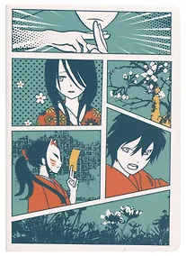 Купить Записная книжка А6 32л кл. "Аниме страничка манги ", тонир. внутр. блок, сшивка — Фото №1