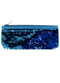 Купить Пенал-косметичка "Пайетки. Синий/голубой" — Фото №1