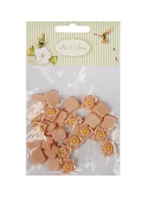 Купить Цветок хризантема (В906) в пакете 25 шт,  бежевый (11-08631-65) — Фото №1