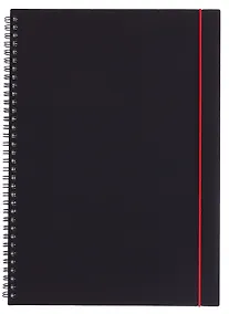 Купить Тетрадь А4 80 листов, клетка, "Favorite Black. No 4" спираль — Фото №1