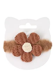 Купить Резиночка «Цветочек» (бежевая) (иск.мех) (Lafilaf) — Фото №1