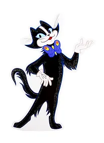 Купить Плакат вырубной А4 "Кот из мультфильма Бременские музыканты" — Фото №1