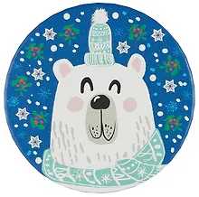 Купить Коробка подарочная "Зимний мишка" 16*11,5см, Новый год, картон — Фото №1