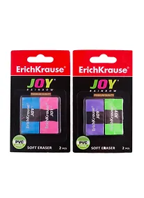 Купить Ластик 02шт "Joy Rainbow" блистер, Erich Krause — Фото №1