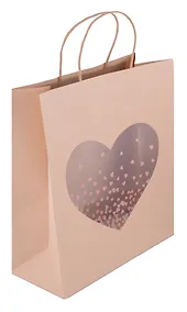 Купить Пакет А4 28*32*12 "Craft heart" жен., бум.мат. — Фото №1