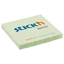 Купить Блок для записей Stick`n Neon notes, светло-зелёный, 7.6 х 7.6 см — Фото №1