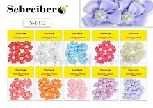 Купить Декоративные текстильные бантики Schreiber/Шрайбер с перламутровой бусиной, 10*14см S 1072 — Фото №1