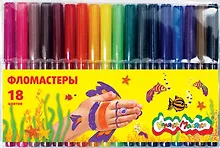 Купить Фломастеры Каляка-Маляка, 18 цветов — Фото №1