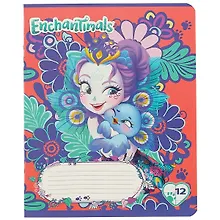 Купить Тетрадь в линейку Enchantimals, 12 листов, в ассортименте — Фото №1