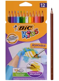 Купить Карандаши цветные Bic, акварельные 12 цветов — Фото №1