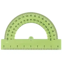 Купить Транспортир 8 см, 180 гр, ассорти — Фото №1