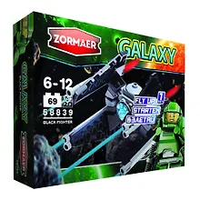 Купить Конструктор пластиковый. Черный истребитель. 69 элементов. -Китай: (Galaxy). 58839 395335 — Фото №1