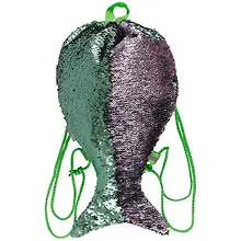 Купить Мешок для сменной обуви «Хвост русалки», зелёно-фиолетовый — Фото №1