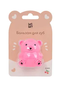 Купить Бальзам для губ Мишка (вишня) (5х5) (12г) (12-27207-202406-FA11) (Lafilaf) — Фото №1