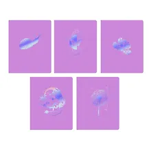 Купить Тетрадь 48л кл. "Dream" мел.картон, печ.пантон, ламинация soft touch, тиснение гологр.фольгой, одноур.конгрев, ассорти — Фото №1