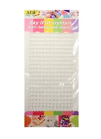 Купить Стразы полужемчужины на подвесе с напылением, 240 шт, 6 мм, белые — Фото №1