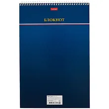 Купить Блокнот А4 80л кл. "Блокнот" спираль, жестк.подложка, мел.картон, УФ-лак — Фото №1