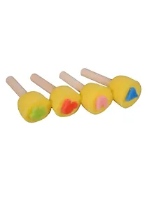 Купить Набор спонжей на деревянной ручке, 4 шт, 10 см — Фото №1