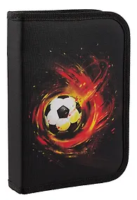 Купить Пенал 1отд. "Fireball" с наполнением, 21*14см,1 отк. планка, 24 предмета. — Фото №1