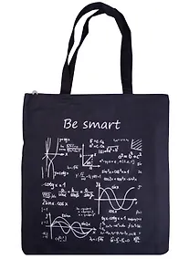 Купить Сумка-шоппер на молнии Формулы Be smart черная, 37см.*38см. — Фото №1