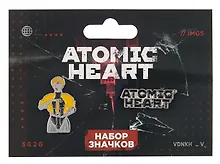 Купить Набор значков Atomic heart Атомное Сердце (металл) (2 штуки) — Фото №1